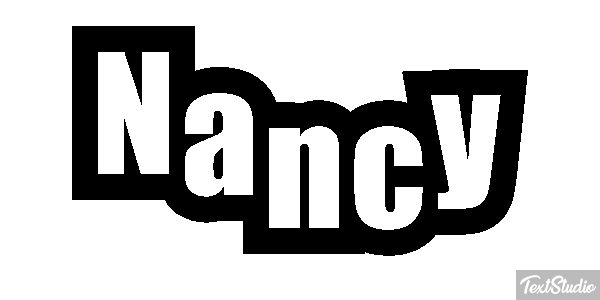 Nancy Текстовый эффект
