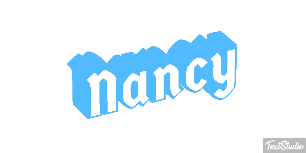 Nancy Текстовый эффект