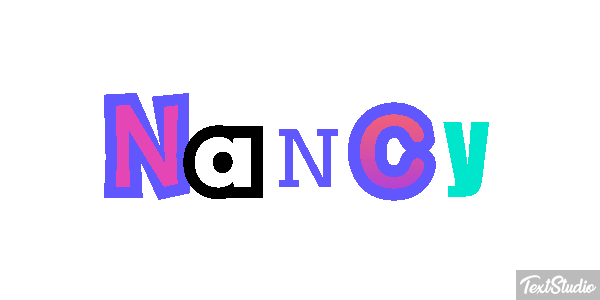 Nancy Текстовый эффект