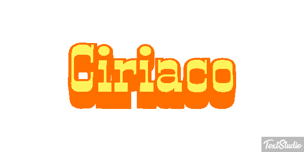 Ciriaco Effetto testo