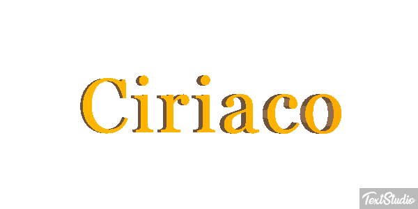 Ciriaco Effetto testo