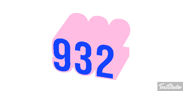 932 Tekst effect