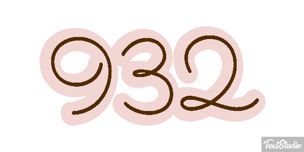 932 Tekst effect