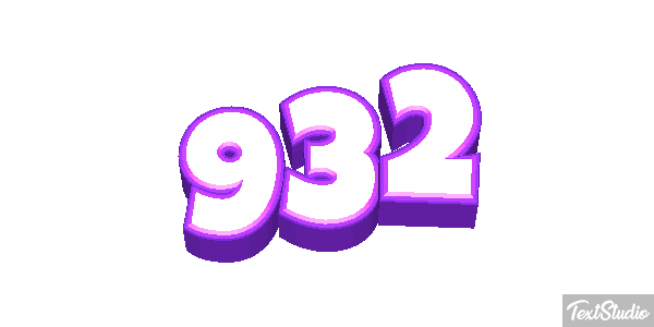 932 Tekst effect