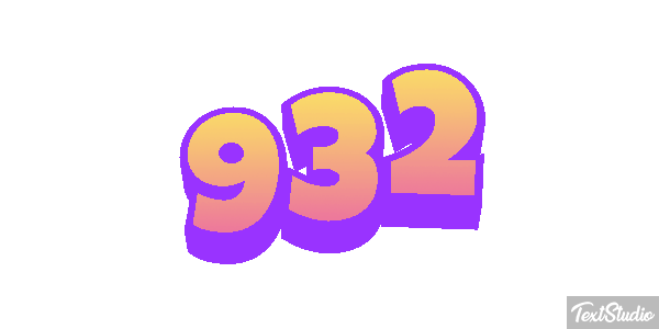 932 Tekst effect