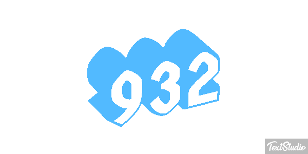 932 Tekst effect