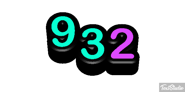 932 Tekst effect