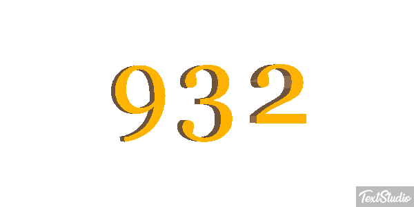 932 Tekst effect