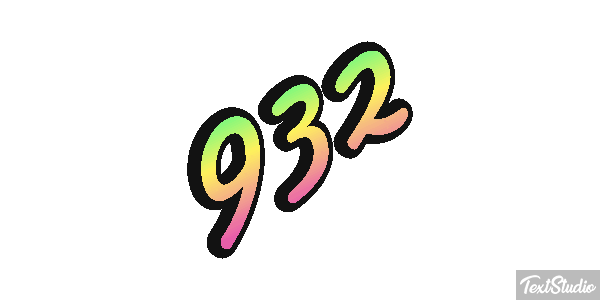 932 Tekst effect