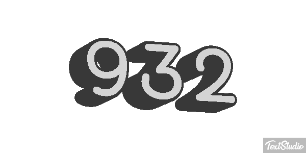 932 Tekst effect