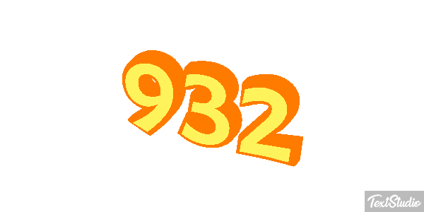 932 Tekst effect