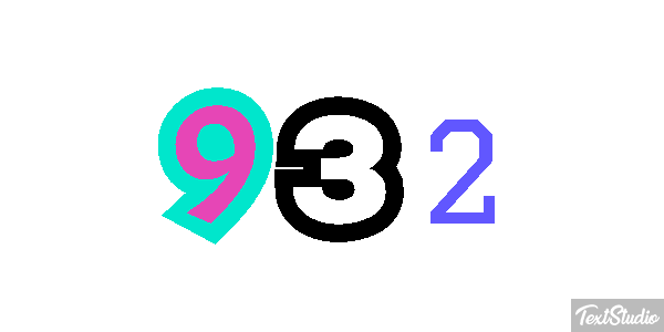 932 Tekst effect