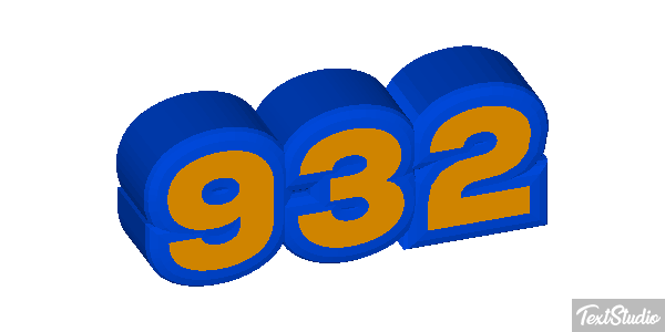 932 Tekst effect