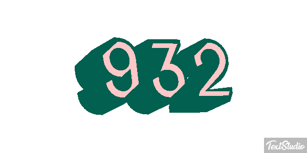 932 Tekst effect