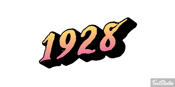1928 Efeito do texto