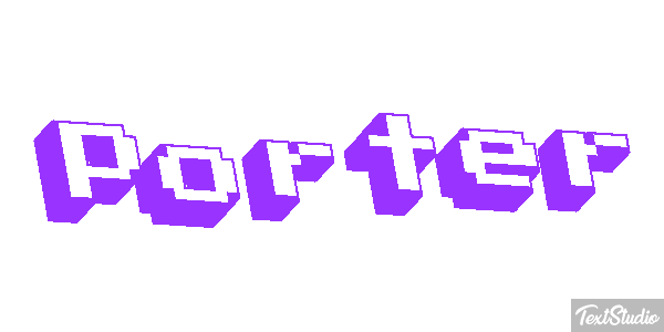 Porter Effet de texte