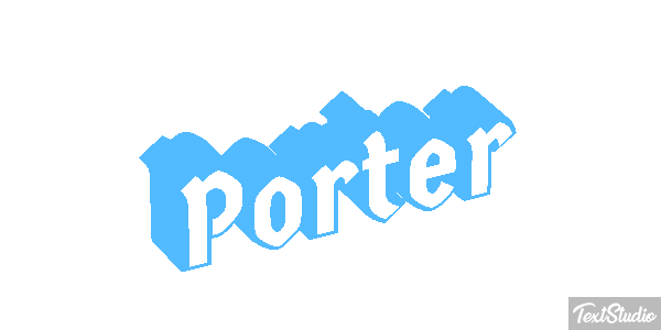 Porter Effet de texte