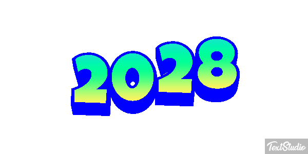 2028 Text effect