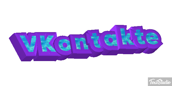 VKontakte Effetto testo