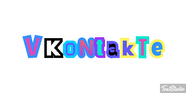 VKontakte Effetto testo
