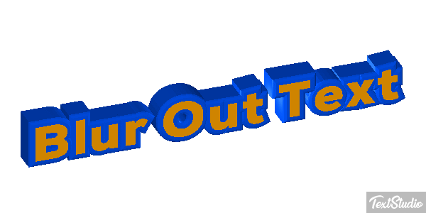 Blur Out Text Text effect