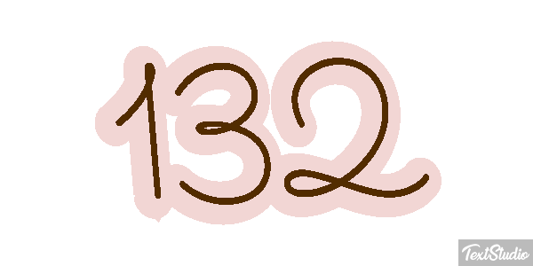 132 Text effect