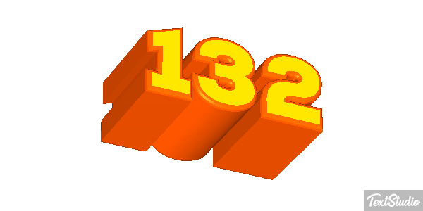 132 Text effect