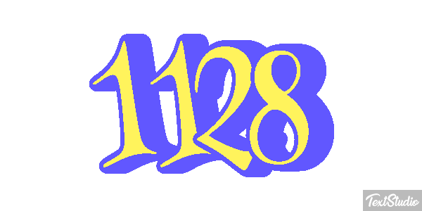 1128 Tekst effect