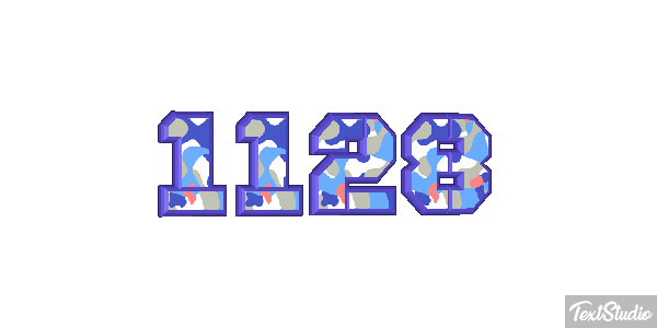 1128 Tekst effect