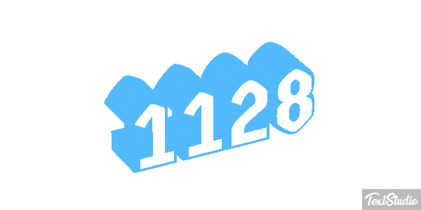 1128 Tekst effect