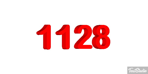 1128 Tekst effect