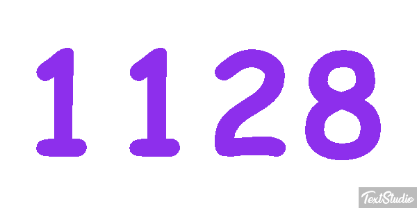 1128 Tekst effect