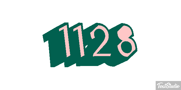 1128 Tekst effect