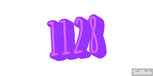 1128 Tekst effect
