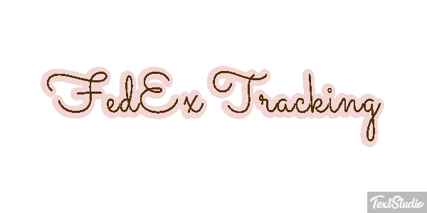 FedEx Tracking テキスト効果