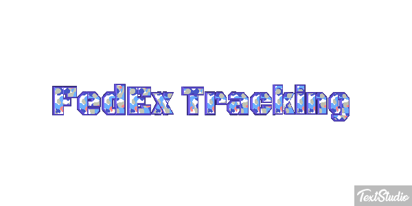 FedEx Tracking テキスト効果