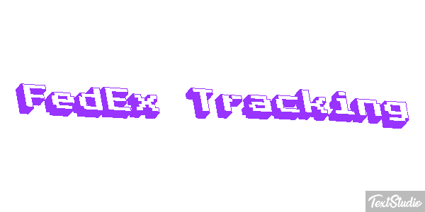 FedEx Tracking テキスト効果