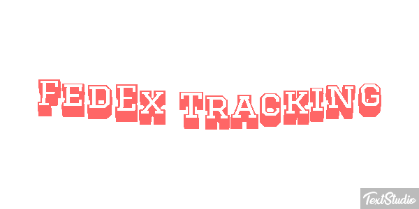 FedEx Tracking テキスト効果
