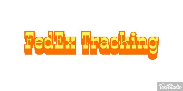 FedEx Tracking テキスト効果