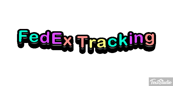 FedEx Tracking テキスト効果