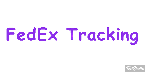 FedEx Tracking テキスト効果