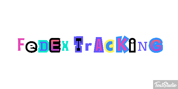 FedEx Tracking テキスト効果