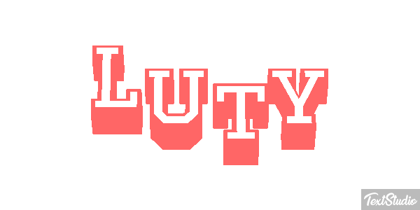 Luty Efekt tekstowy