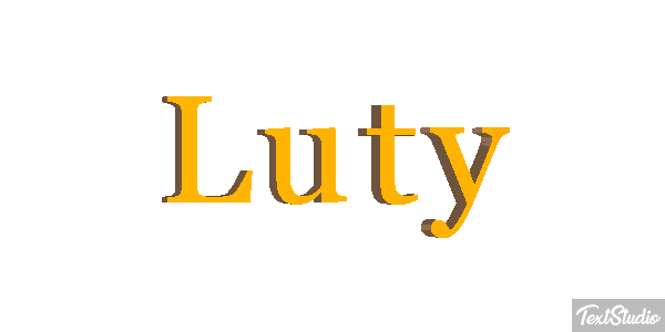 Luty Efekt tekstowy