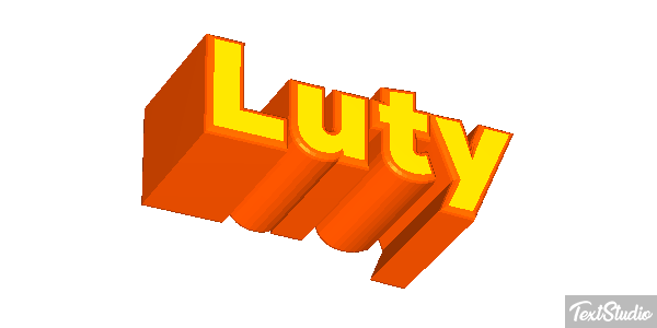 Luty Efekt tekstowy