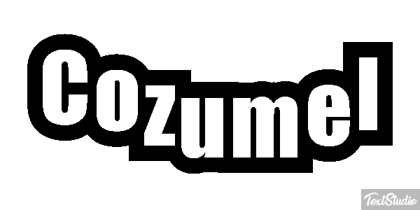 Cozumel Effetto testo