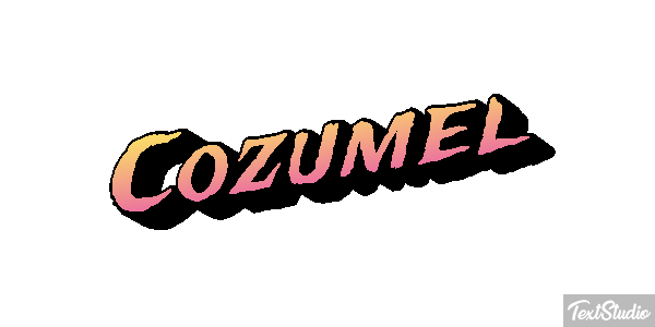 Cozumel Effetto testo