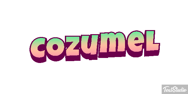 Cozumel Effetto testo