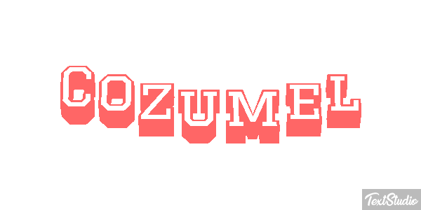 Cozumel Effetto testo