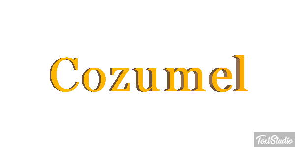 Cozumel Effetto testo
